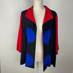 Candiss Cole 100% Silk Open Chiffon Jacket